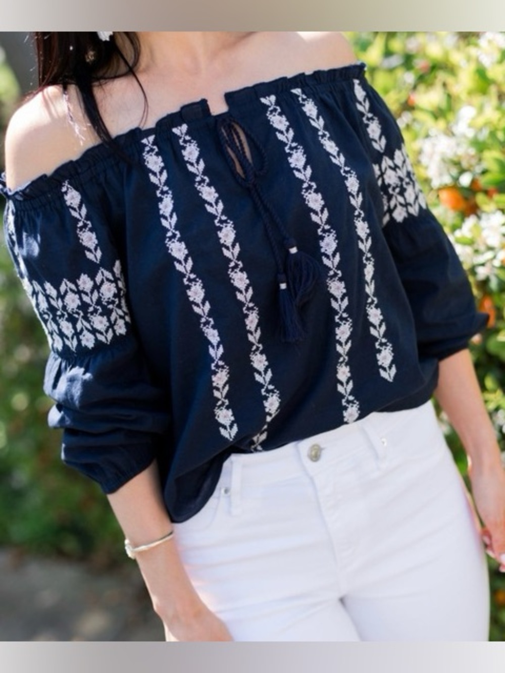 Abercrombie & fitch off shoulder women’s blouse XL